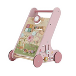 Carrello primi passi in legno di Little Dutch con giochi educativi