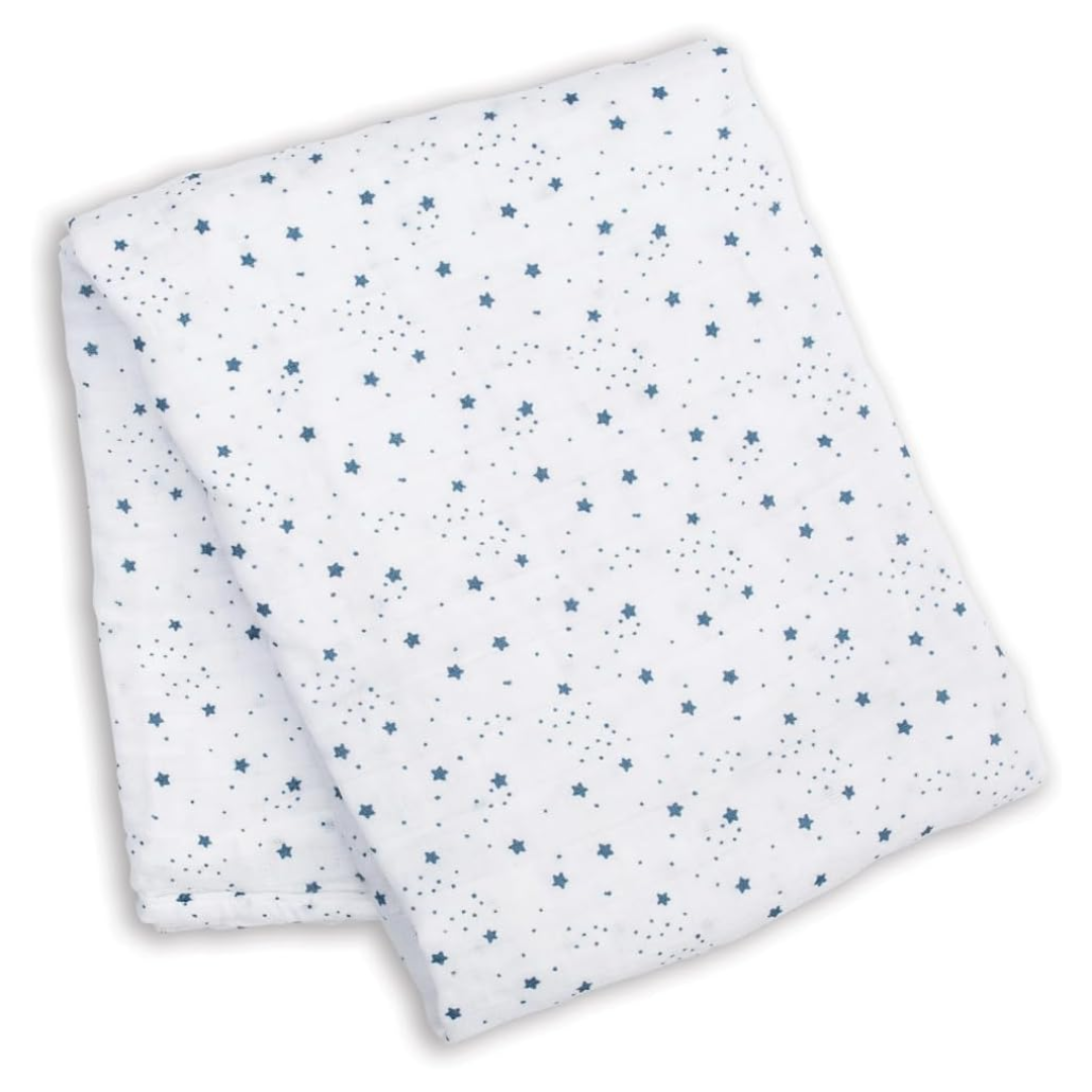 Mussola in cotone Stelle - 100x100 - Morbide e delicate sulla pelle del tuo bambino