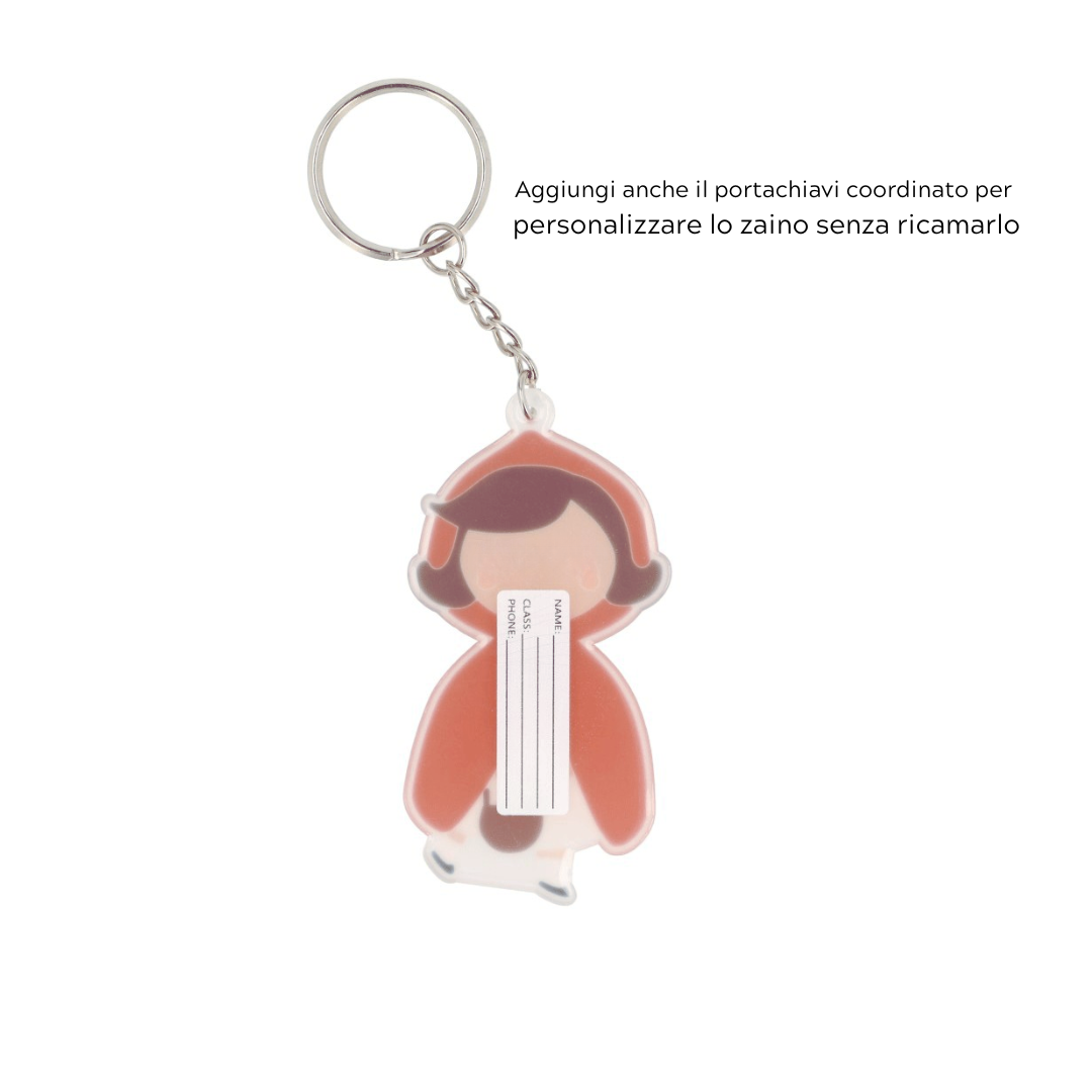 Sacca Zaino Tela - 34.5 x 27.5 cm - Cappuccetto Rosso