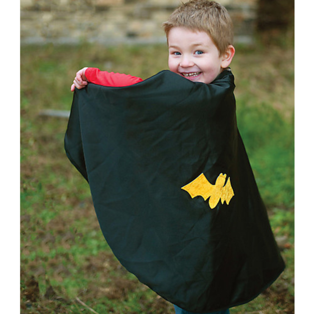 Baby Mantello Costume di Carnevale Reversibile Ragno/Pipistrello