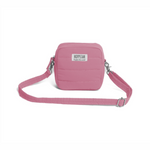 Custodia imbottita per fotocamera Hoppstar in colore rosa con tracolla rimovibile