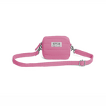borsa Hoppstar Midi rosa, compatta e leggera, con chiusura a zip e logo