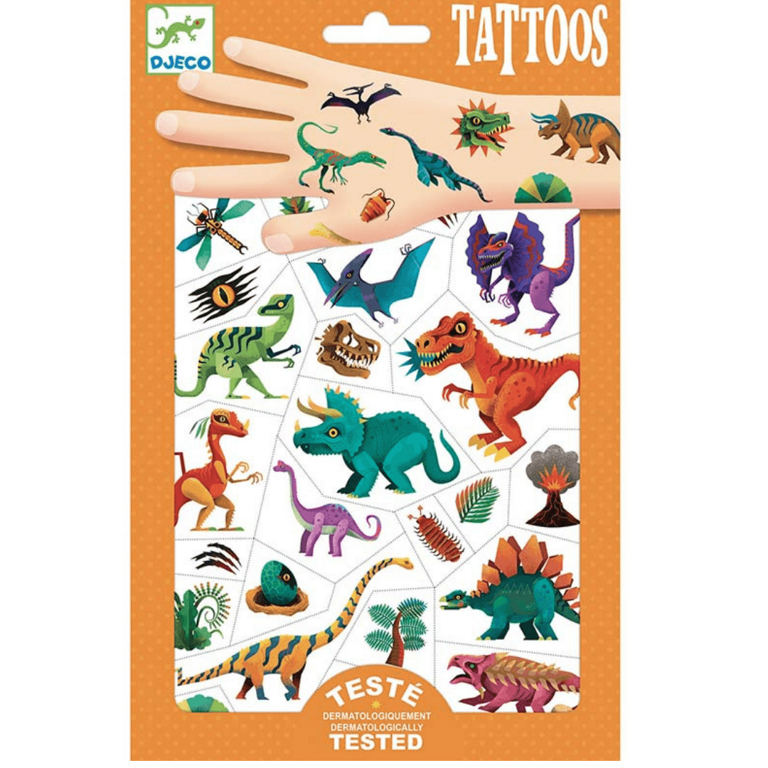 Tatuaggi Removibilo bambini - Dinosauri - Dermatologicamente Testato – Le  Coccole