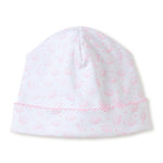 Cuffia Neonata 100% Cotone Pima - Elefantini Rosa - Le Coccole