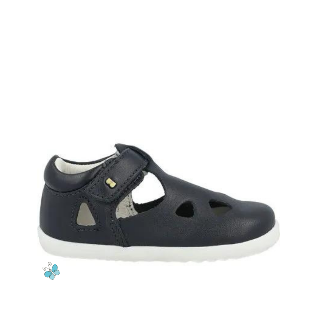Bobux Scarpine primi passi con occhietti Zap II Navy