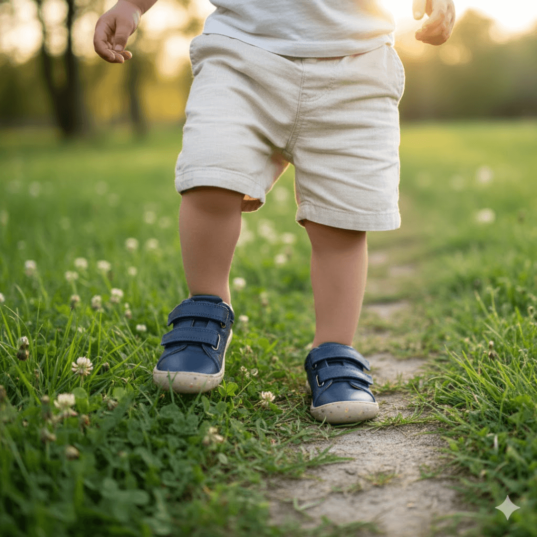 Scarpe Bambini a Pianta Larga e Collo Alto