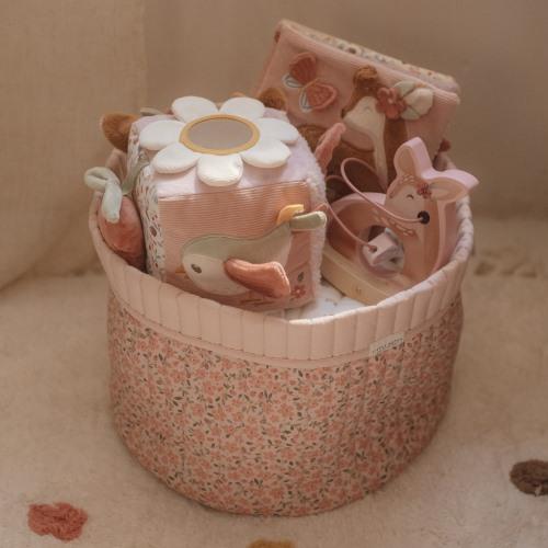 Cubo sensoriale Little Dutch Fairy Garden con cerbiatto, uccellino e farfalla sui lati