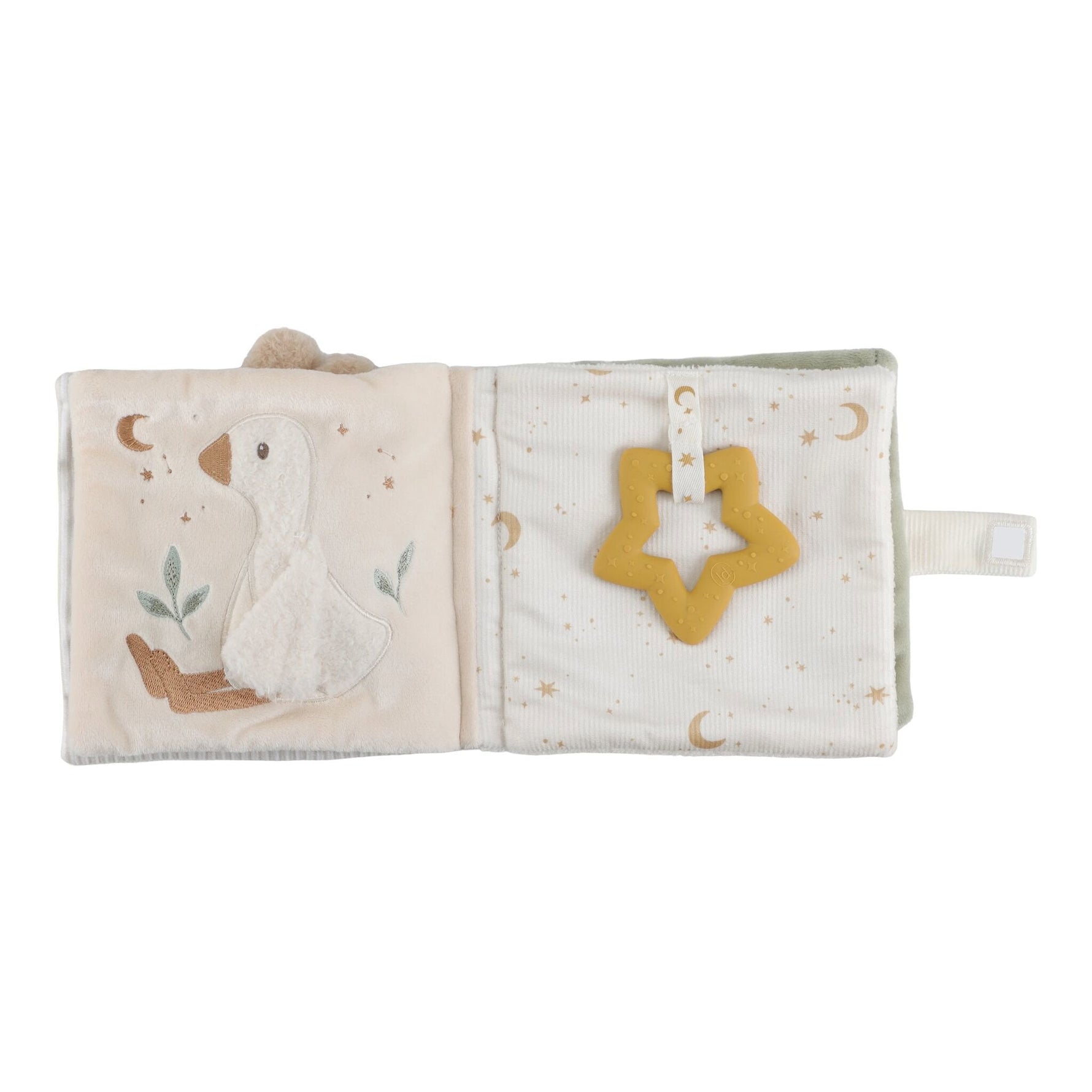 Libro morbido Little Dutch Newborn Naturals nei toni beige