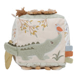 Cubo in stoffa Little Dutch Safari Friends con texture diverse da toccare