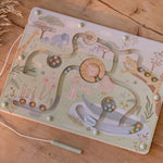 Labirinto magnetico Little Dutch Safari Friends, gioco in legno per bambini dai 18 mesi