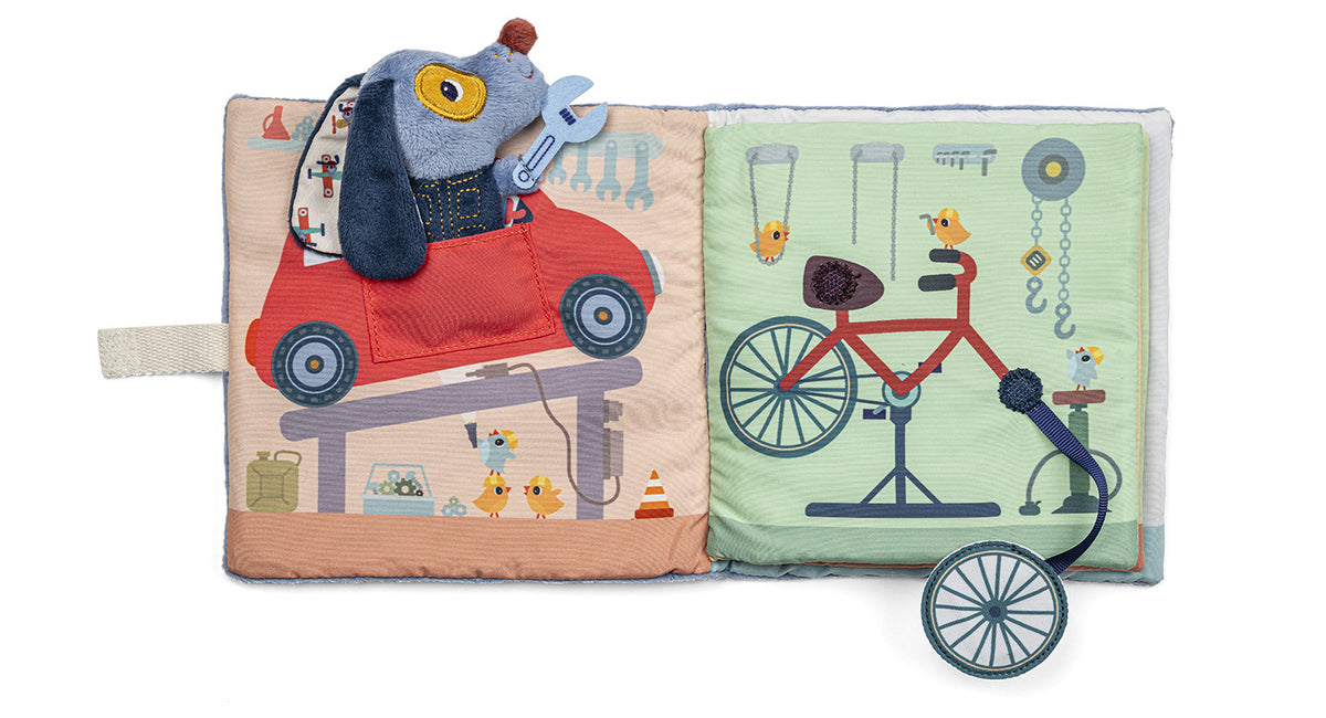 Libro di attività Lilliputiens Il Garage di Jules, giochi per bambini 18 mesi