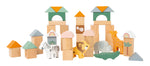 Set di costruzioni in legno Safari Small Foot con animali, gioco di impilamento