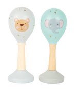Maracas legno neonato Small Foot, sonaglio da tenere con tutta la mano