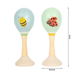 Misure delle maracas Piccoli Amici Small Foot, sonagli in legno da 13 cm