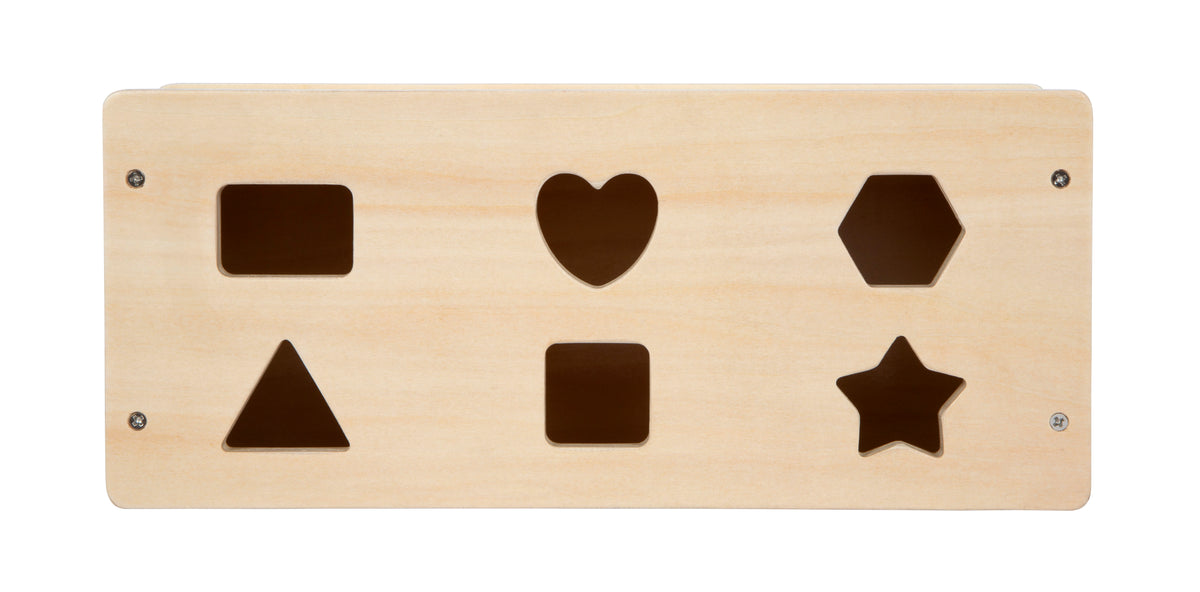 Gioco di incastro in legno per allenare presa e coordinazione occhio-mano