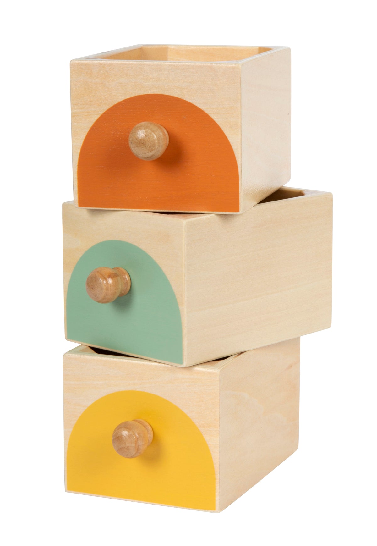 Scatola in legno a cassetti Small Foot, gioco da 12 mesi per bambini e bambine