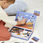 Gioco magnetico da viaggio Janod Magneti'Book Cantiere per bambini dai 3 anni