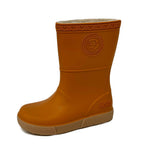Stivale alto da pioggia in gomma Boatilus Seals Pumpkin/Beige per bambini
