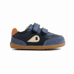 Bobux Step Up Champ Navy Vintage Indigo scarpe primi passi blu in pelle e camoscio