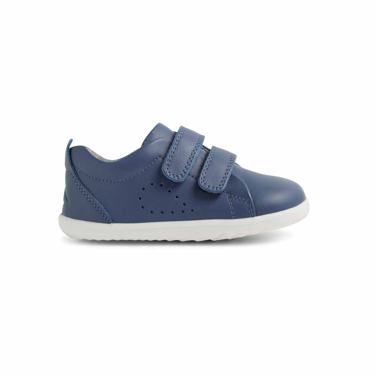 Bobux Step Up Grass Court Vintage Indigo scarpe primi passi bambino pelle blu