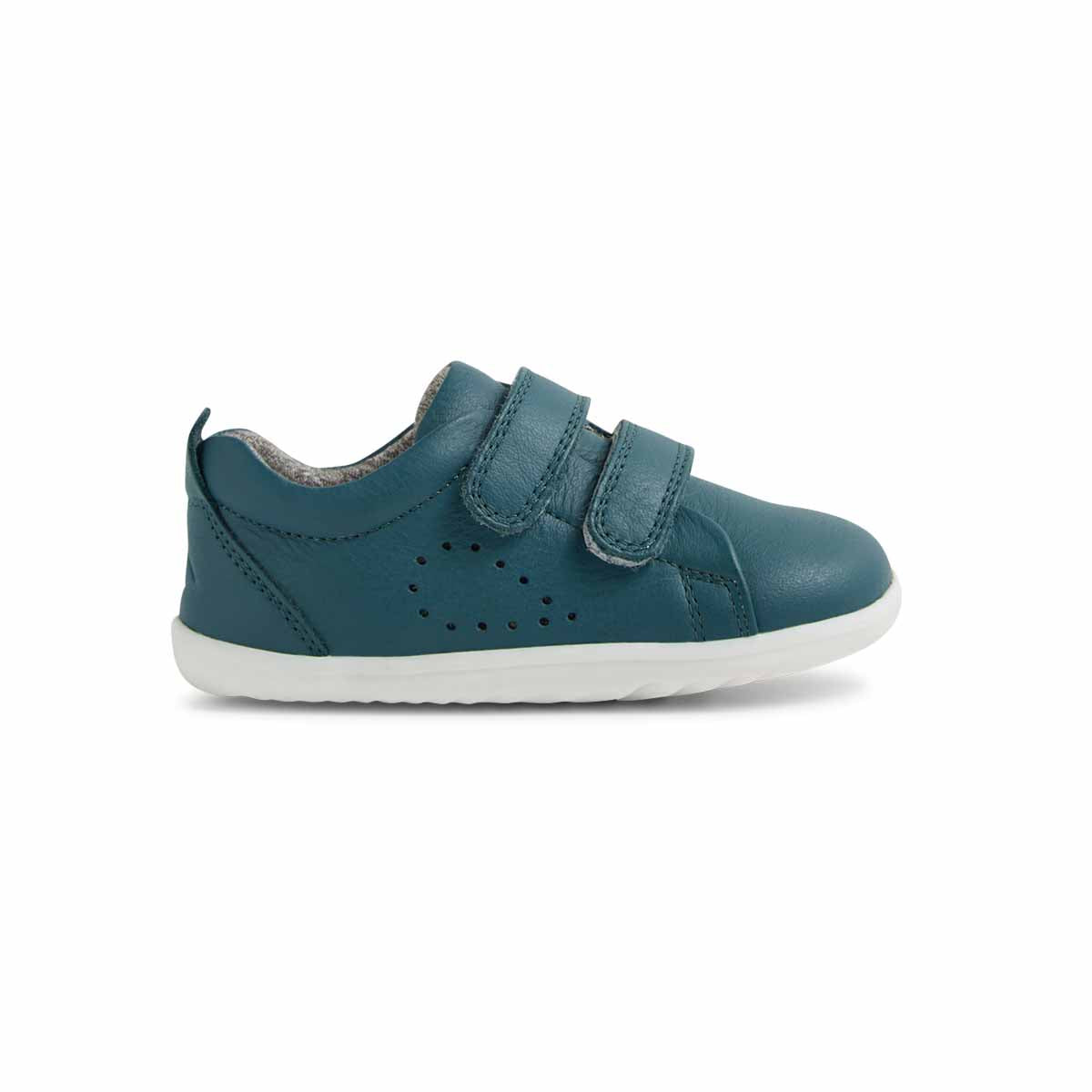 Bobux Step Up Grass Court Mediterranea scarpe primi passi bambino pelle verde