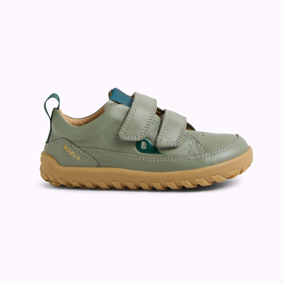 Bobux Alpha Dawn Vetiver, scarpe barefoot bambino in pelle