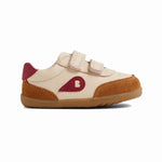 Bobux Step Up Champ Chalk Caramel Tibetan Red scarpe primi passi bambino