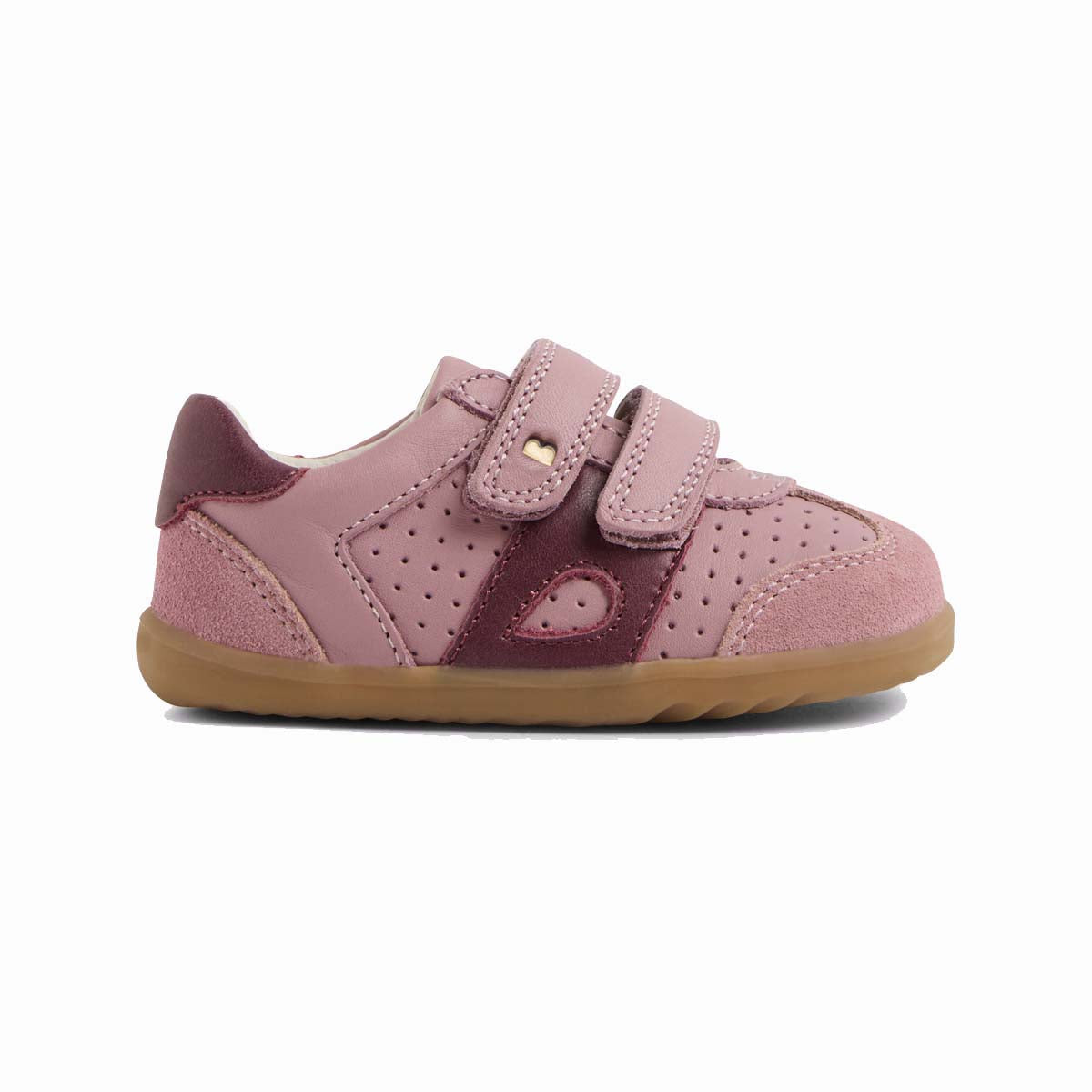 Bobux Titan Woodrose scarpe primi passi bambina pelle camoscio rosa