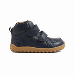Bobux Alpha Ember Navy, stivaletto barefoot bambino in pelle