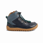 Bobux Alpha Bran Navy, stivaletto barefoot bambino in pelle