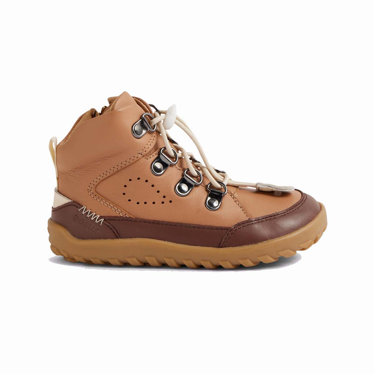 Bobux Alpha Bran Sandstorm, stivaletto barefoot bambino in pelle