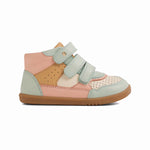 Bobux I-Walk Harley II Seafoam Cameo Rose, stivaletto bambina in pelle