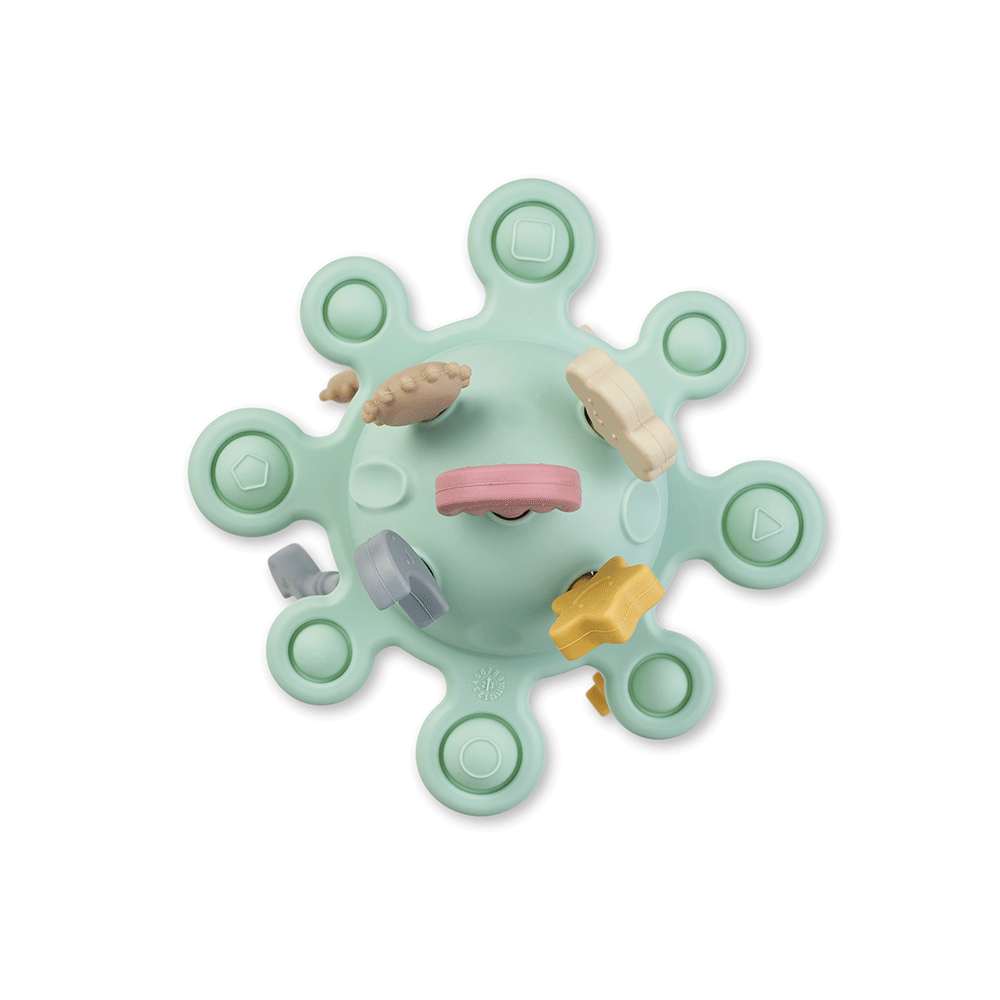 Saro Toy Planet in silicone alimentare, gioco per la dentizione dai 10 mesi