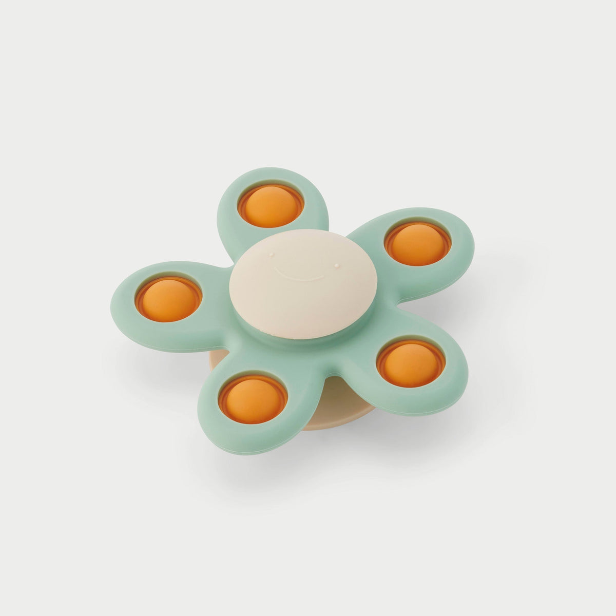 Spinner a fiore con ventosa SiliSoft tickit, gioco sensoriale in silicone dalla nascita