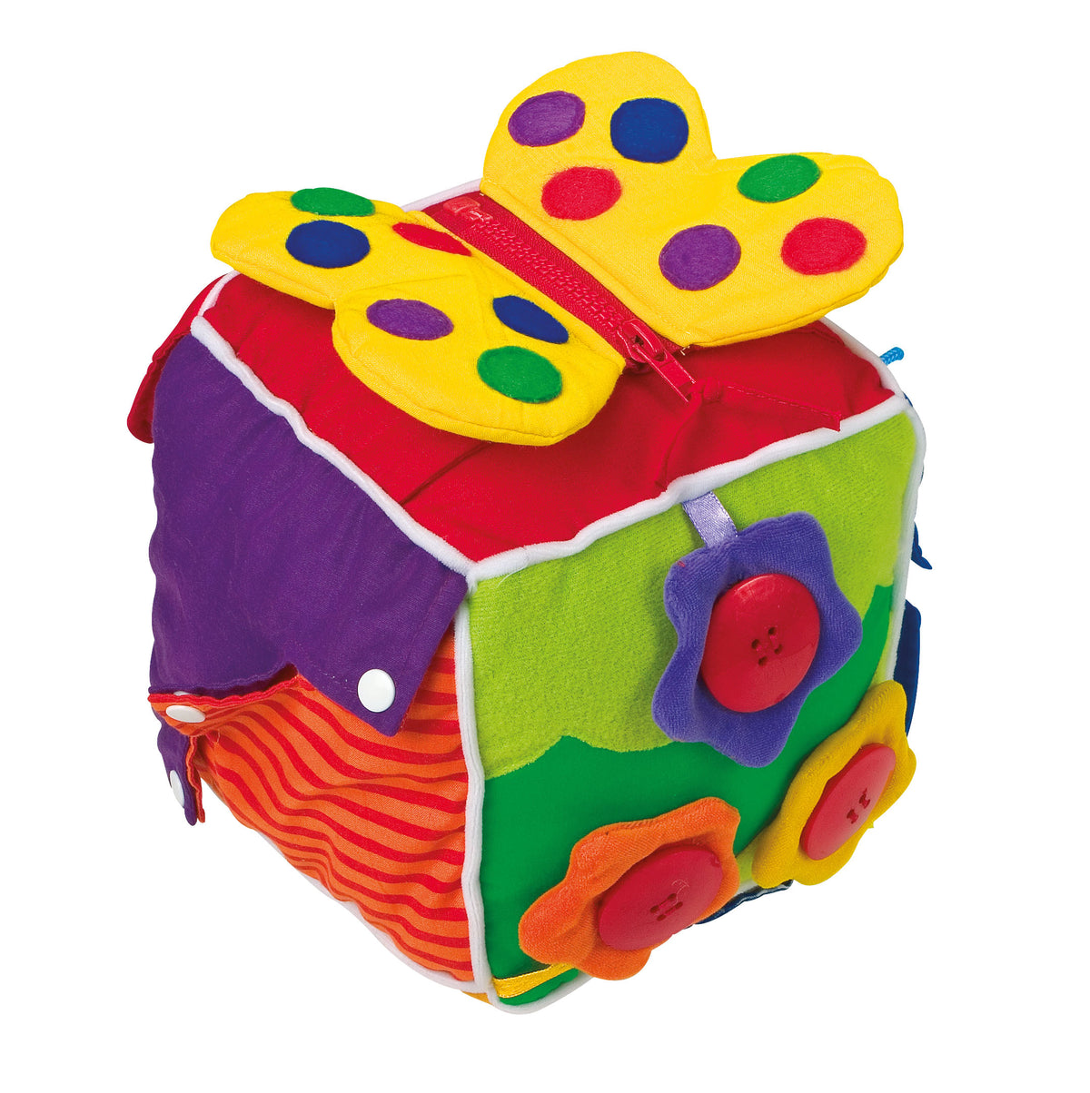 Dado da gioco bebè Small Foot, cubo delle allacciature 16 cm dalla nascita