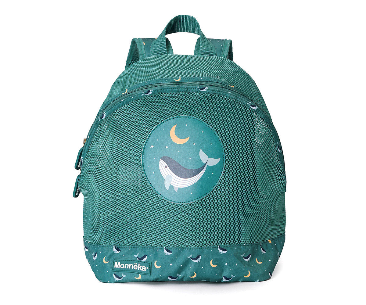 Zainetto anti sabbia bambino Whale Teal – Monnëka