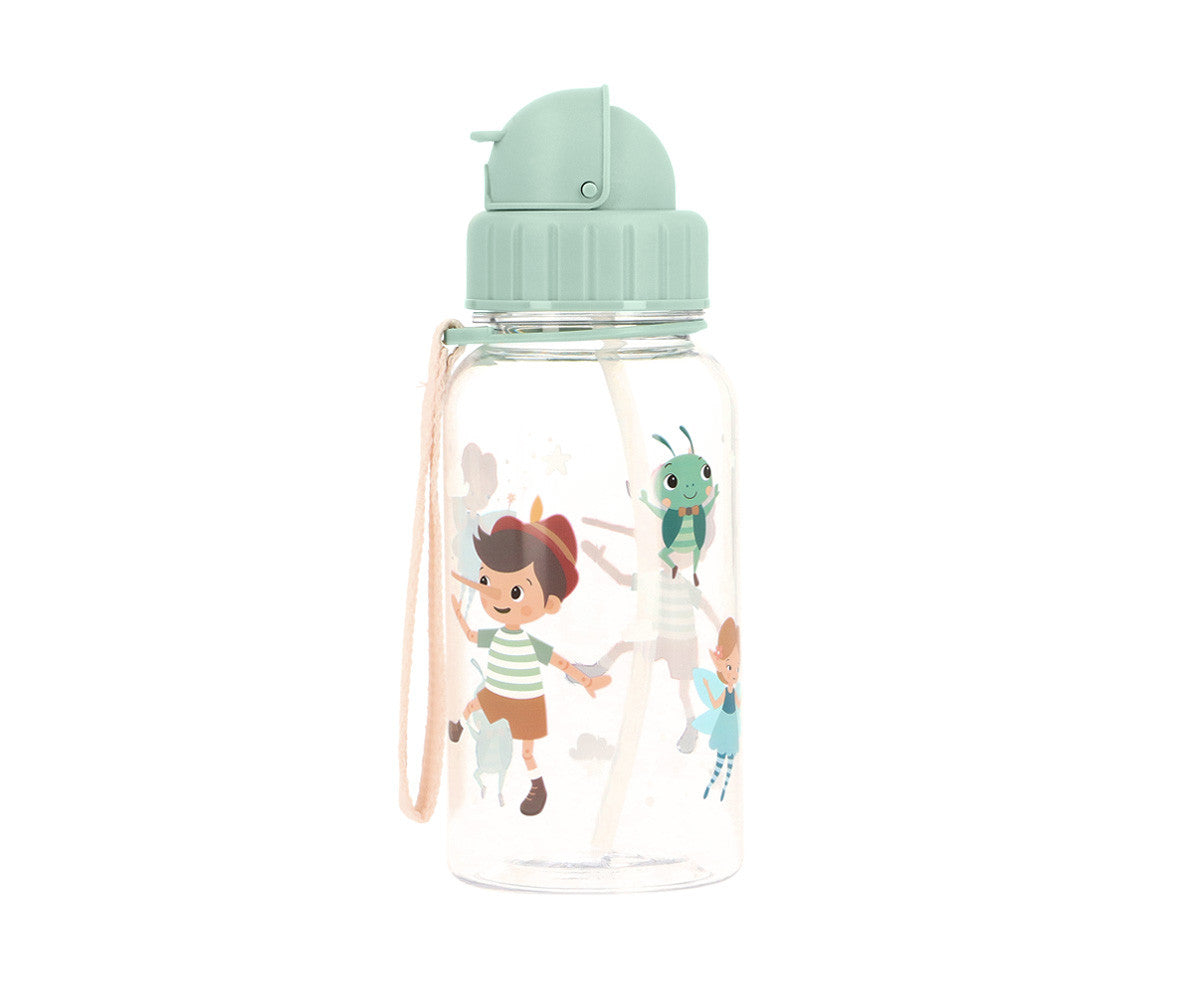 Tutete Borraccia Pinocchio bambino 500 ml con cannuccia - Le Coccole