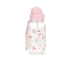 Tutete Borraccia Uccellini in Fiore bambina rosa 500 ml con cannuccia - Le Coccole