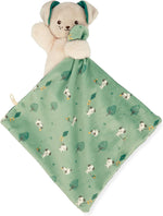 Doudou Kaloo Carré Douceur Cagnolino Verde, regalo nascita con quadrato in microvelour verde da 18 cm