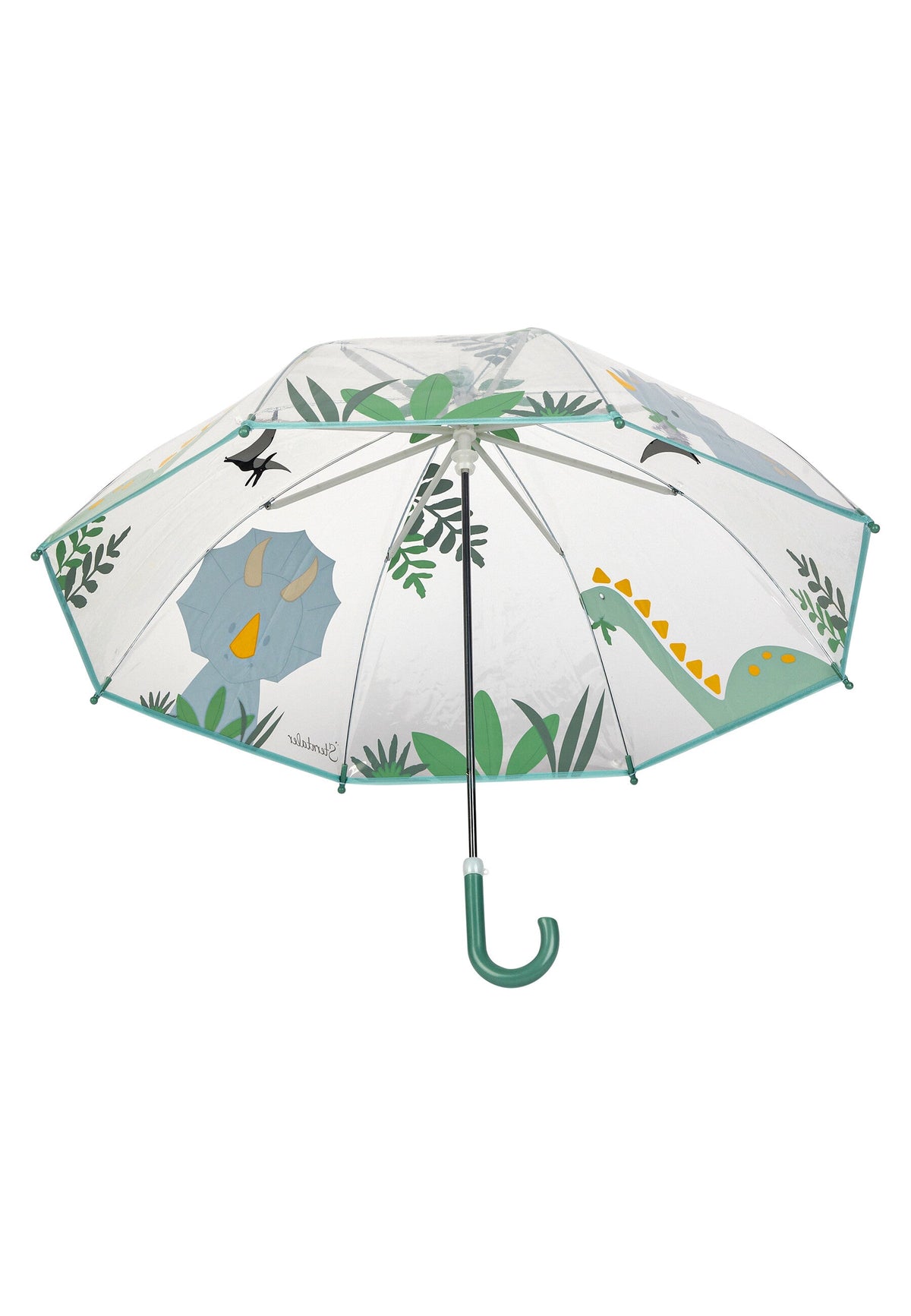 Ombrello trasparente bambini Sterntaler Dino Rexi con dinosauro colorato