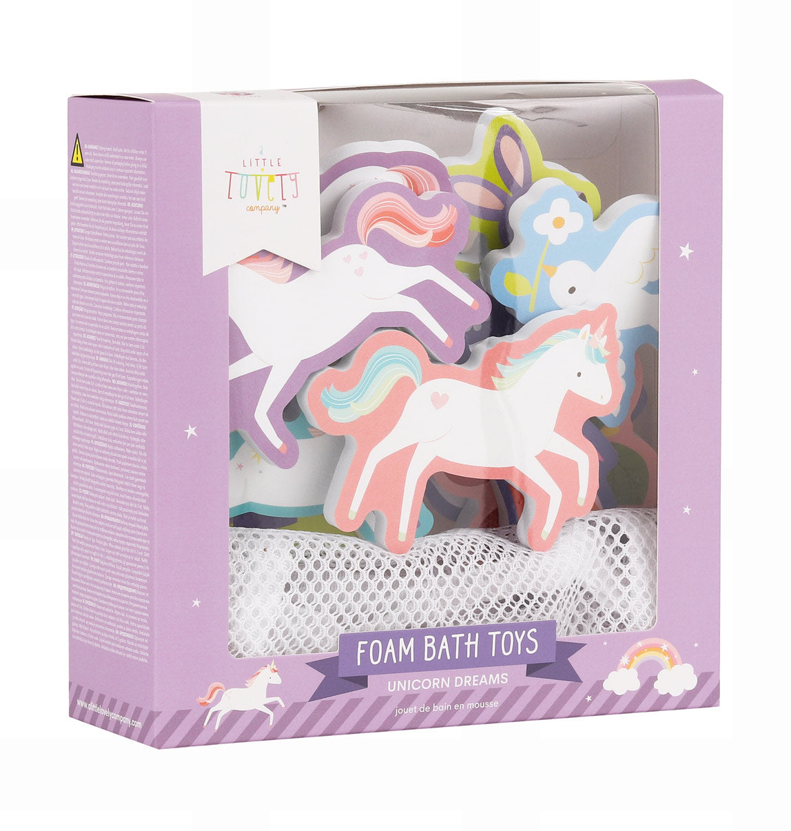 Forme in schiuma bagnetto Unicorn Dreams A Little Lovely Company, giochi per il bagnetto dai 3 anni