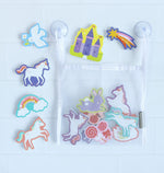 A Little Lovely Company Unicorn Dreams, forme in schiuma che si attaccano alle piastrelle