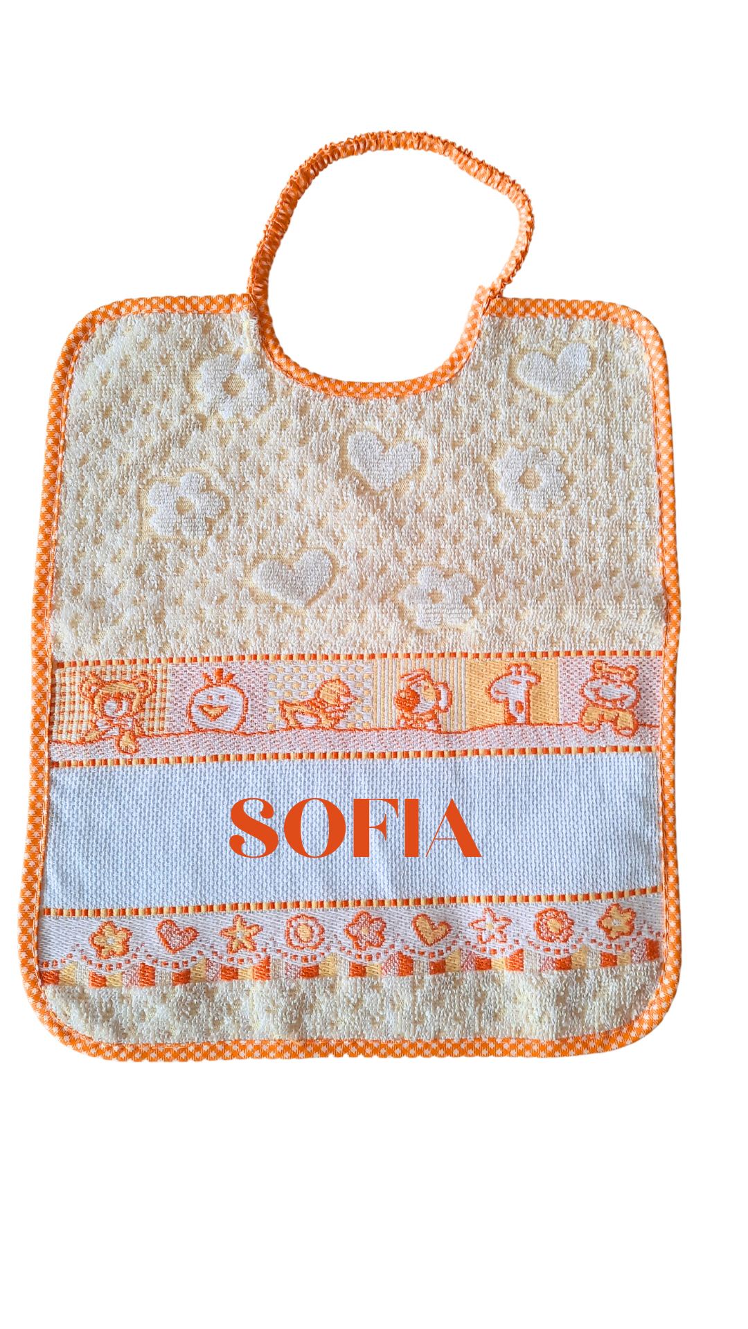 Set Bavaglini Spugna Personalizzabili - Rosa