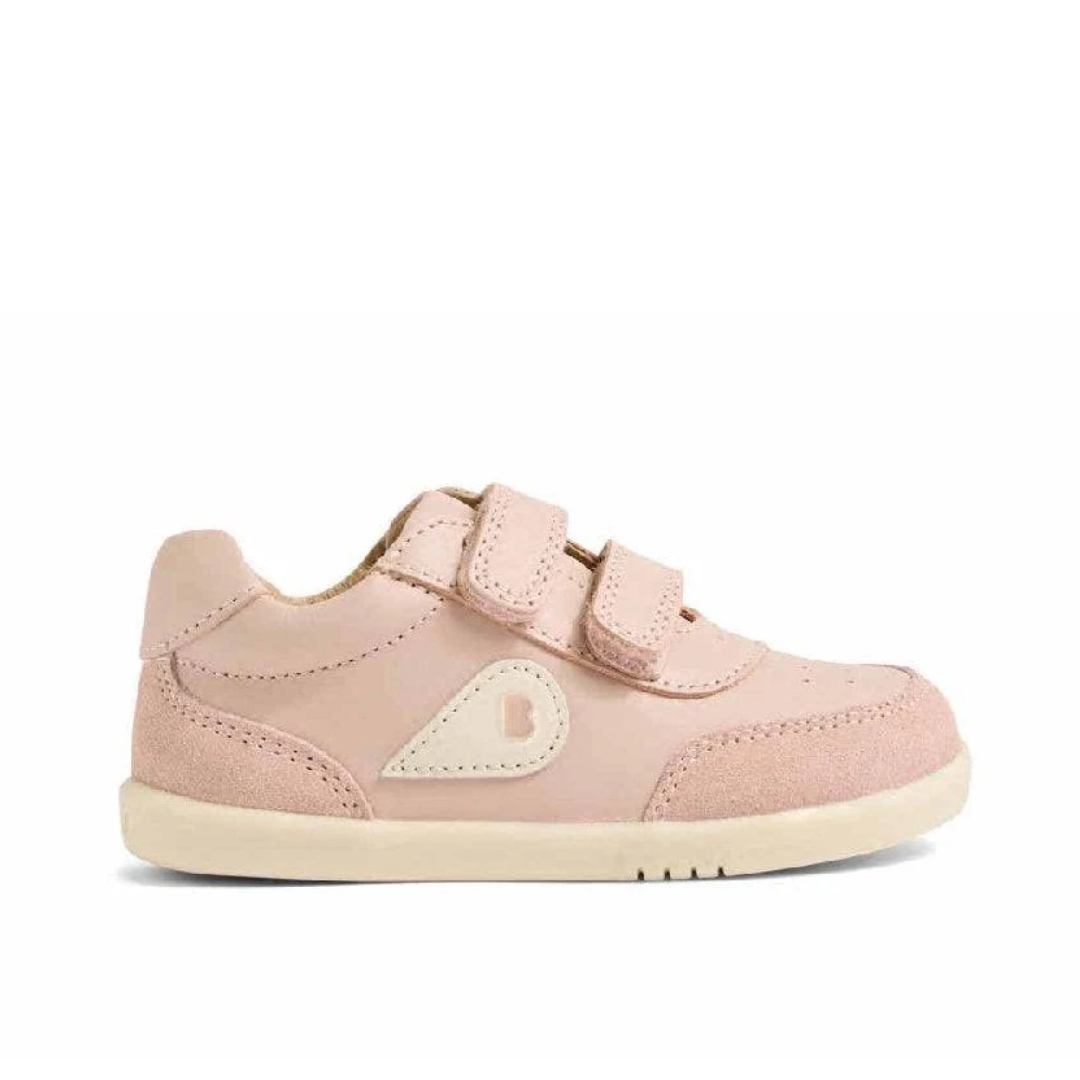 Sneakers bambina Bobux i-Walk Champ, pelle e suède color Cameo Rose, vista dettaglio