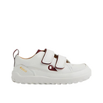 Profilo laterale delle Bobux I-Walk Dawn bianche scarpe barefoot bambini 