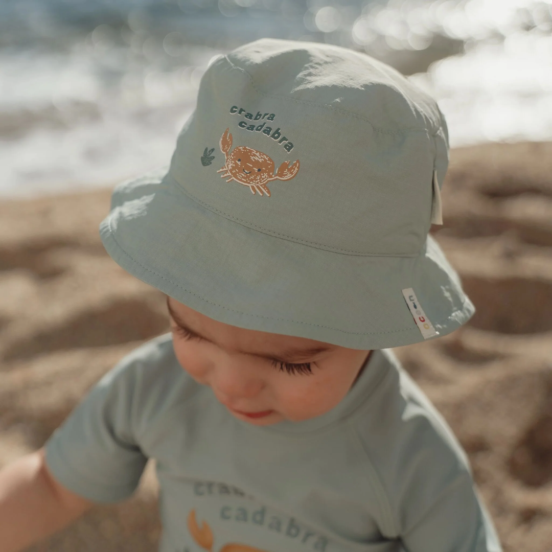 cappello bambino mare Little Dutch con granchio reversibile