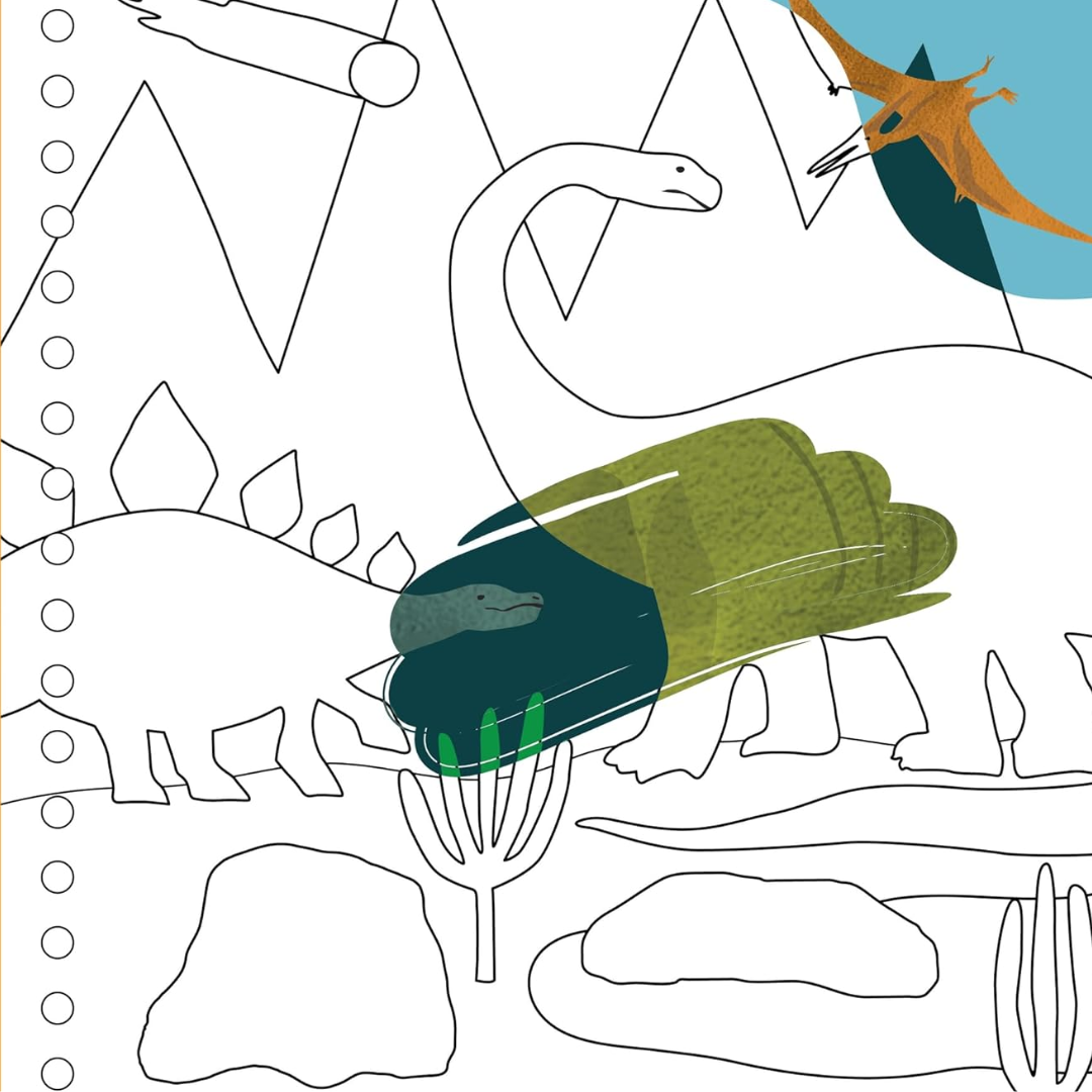 libro magico da colorare acqua per bambini di età