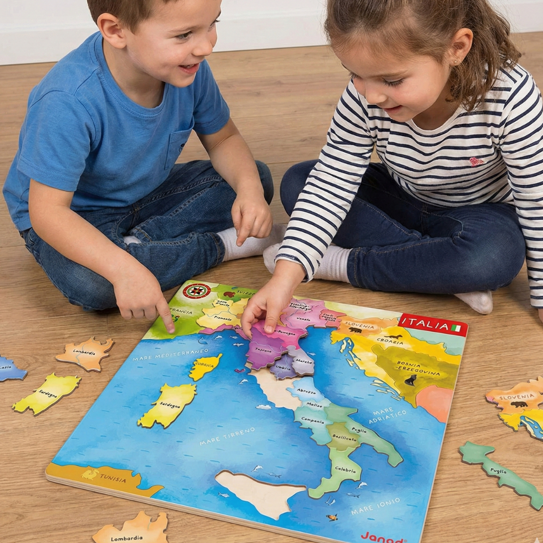  Puzzle Bambino in Legno