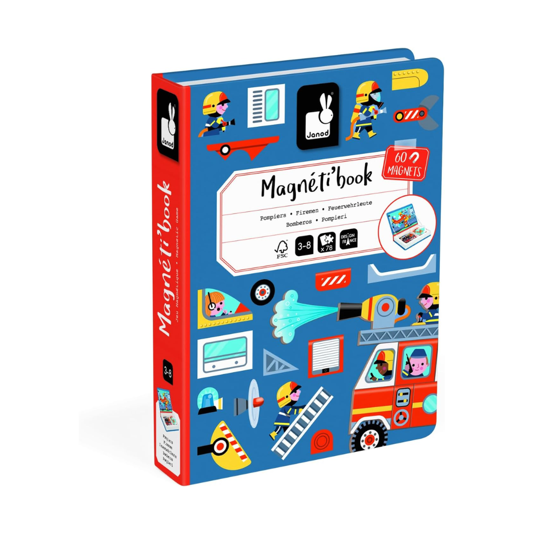 Janod - Magnéti'Book Pompieri