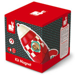Confezione del Kit Magnet Razzo Janod, primo modellino magnetico dai 2 anni